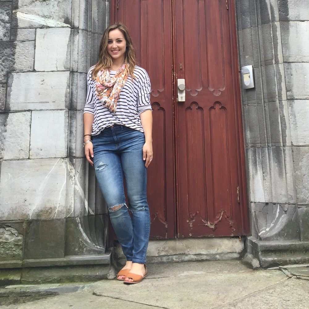 Madewell High Rise Skinny Distressed Jeans 29